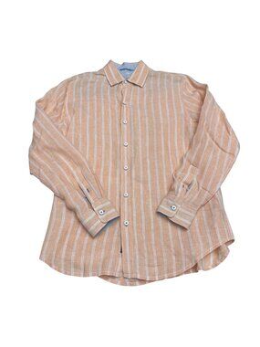 Tommy Bahama Relax Men's 100% Linen Striped Button-Down Casual Shirt, Size M